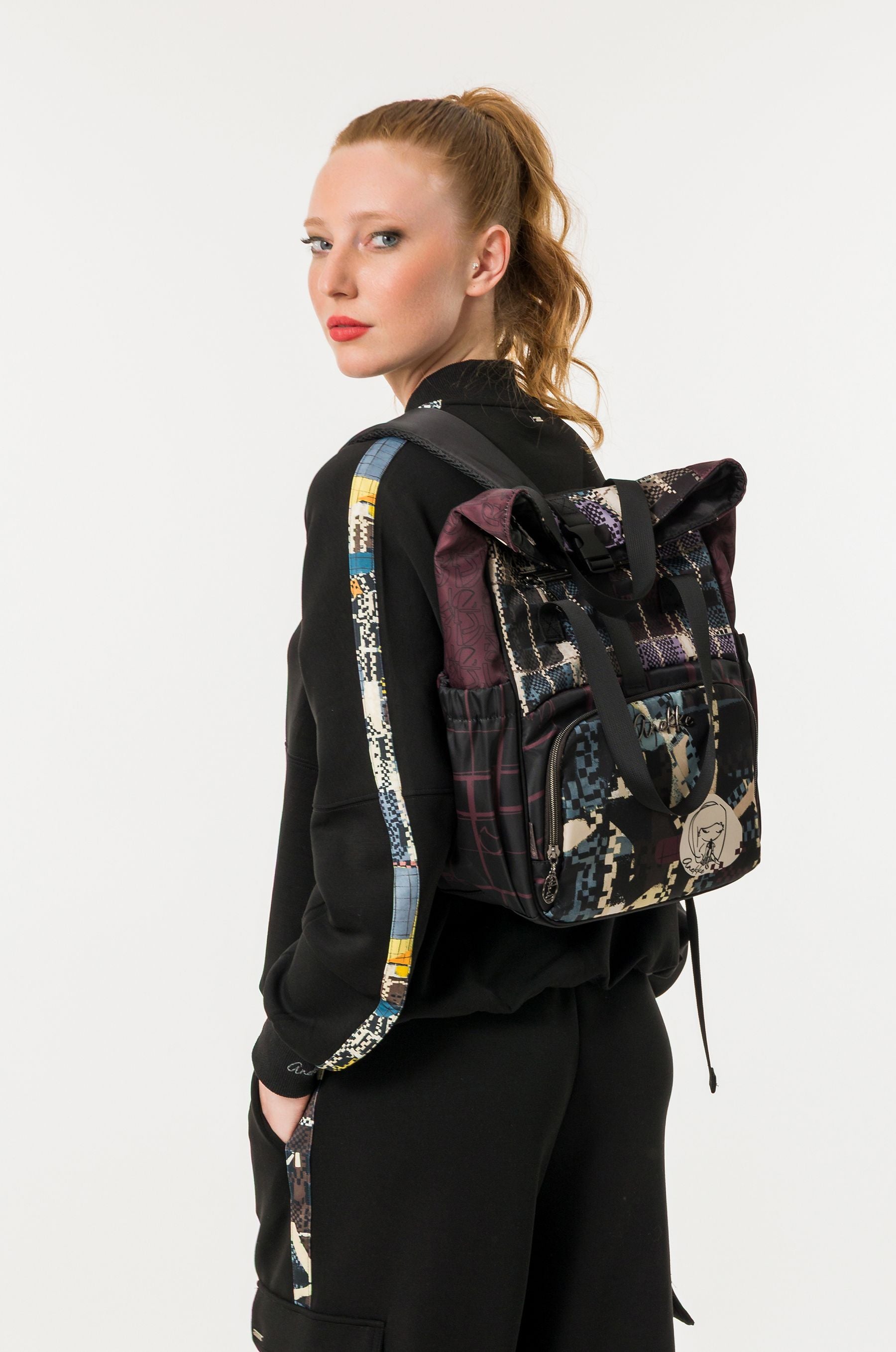 一点物ドイツ軍バックパックリメイクパンクNIRVANA vintage USED Medium travel backpack Iron