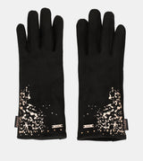 Black fleece-lined gloves