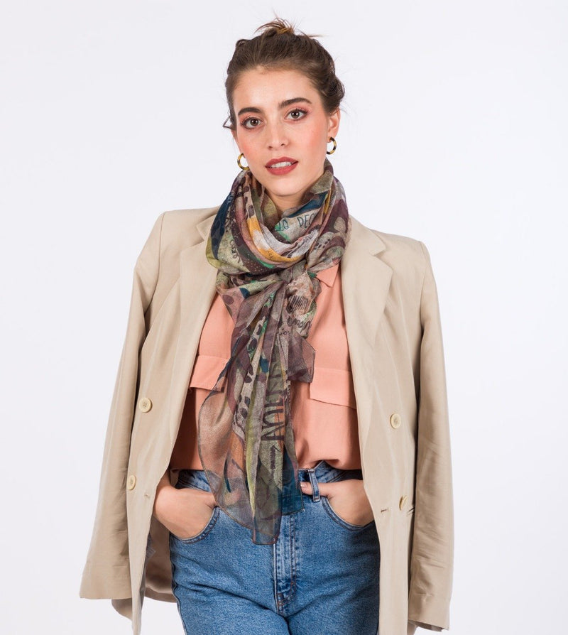 Jungle print scarf
