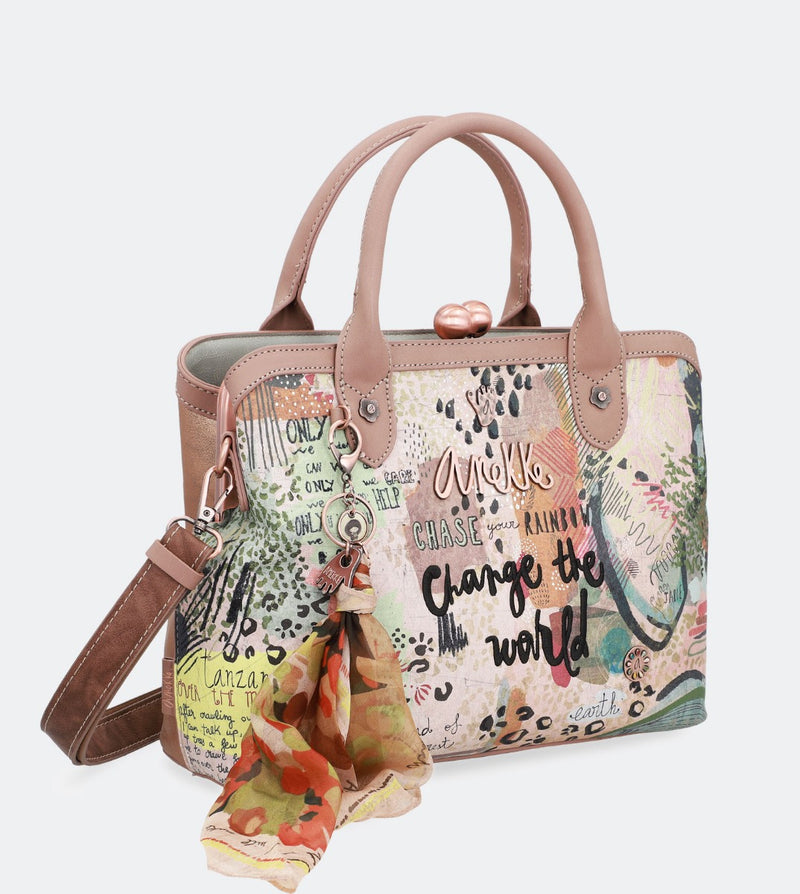 Forest kiss lock handbag