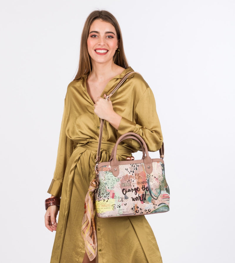 Forest kiss lock handbag