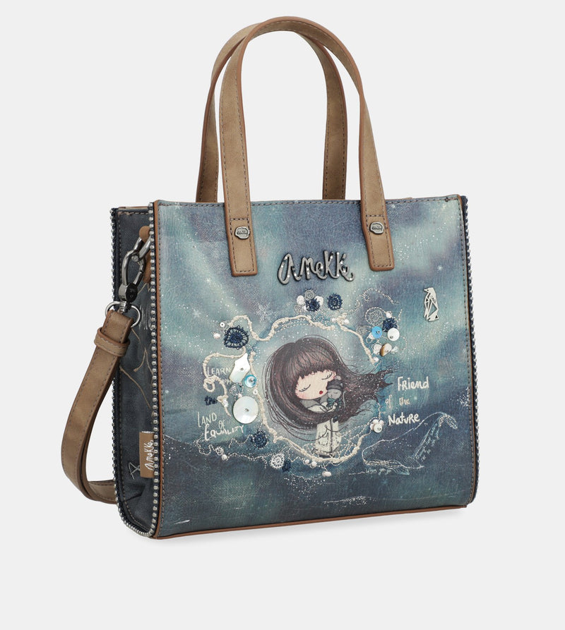 Iceland handbag with short handles
