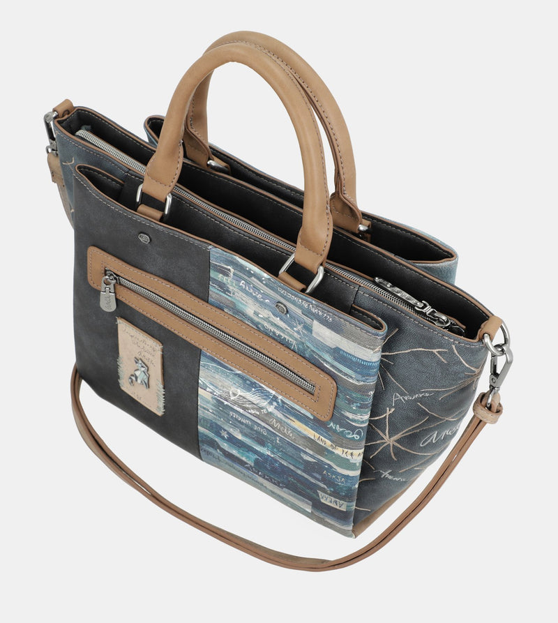 Lovely Iceland handbag with short handles