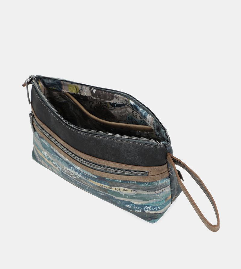 Iceland toiletry bag with a zip closure