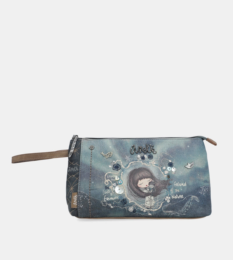 Iceland toiletry bag with a zip closure