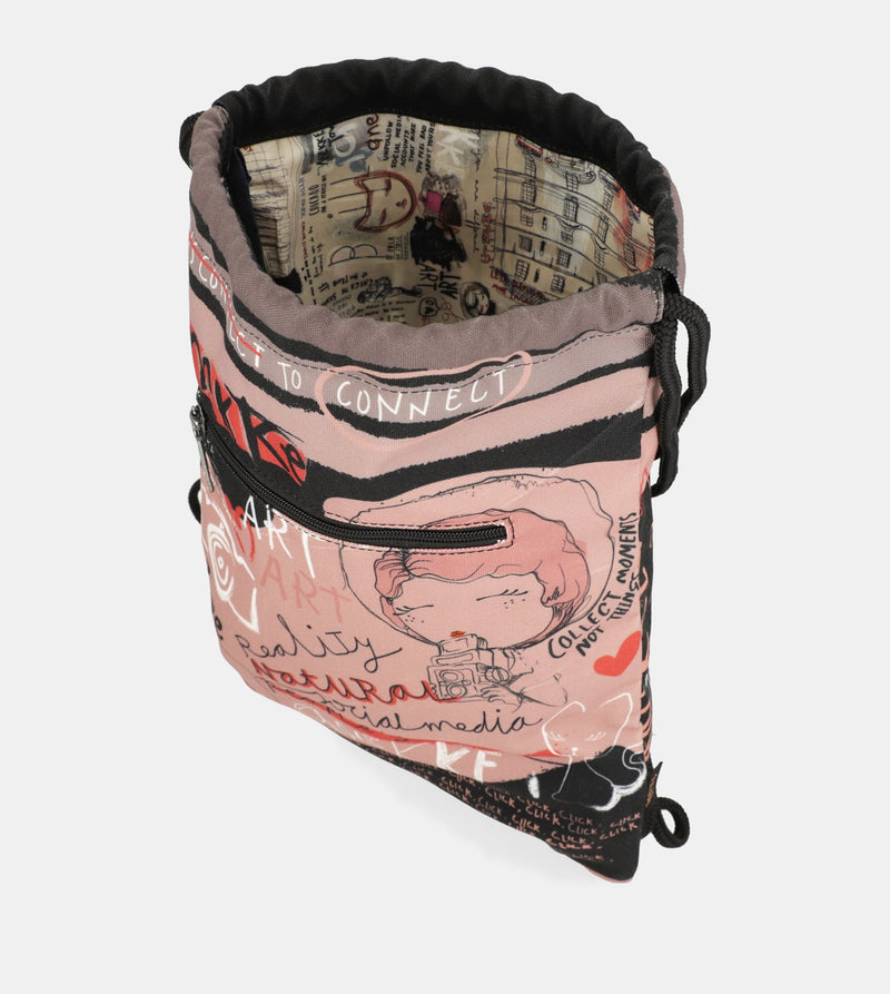 City Art cinch bag