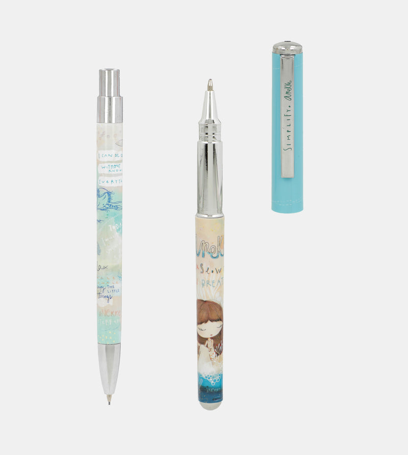 Mediterranean pen and mechanical pencil set