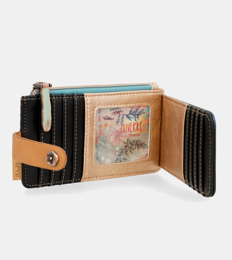 Coral black Card holder