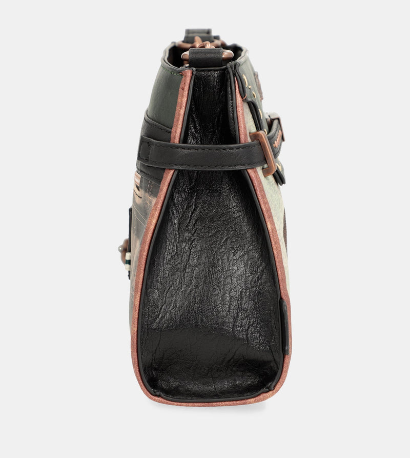 The Forest shoulder bag with metallic appliqués