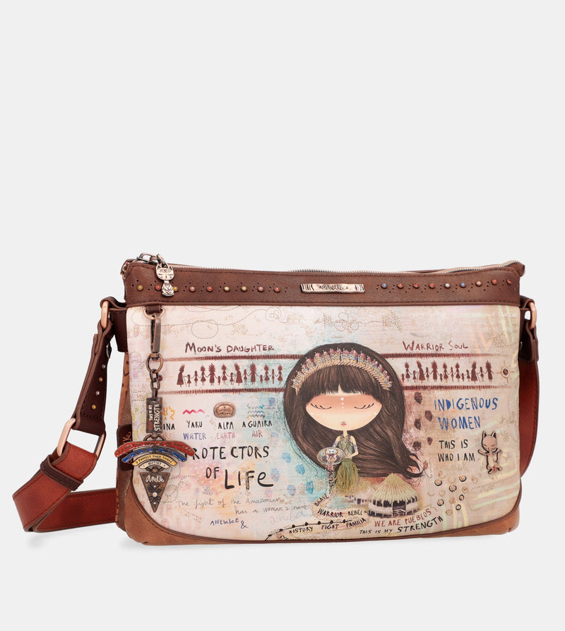 Menire crossbody bag with 2 compartments