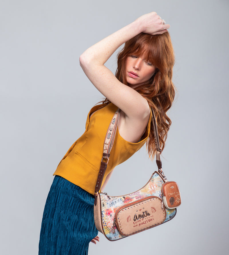 Tribe crossbody bag with mini wallet