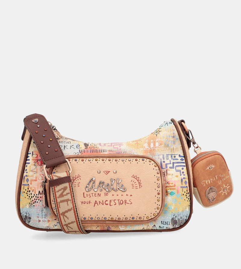 Tribe crossbody bag with mini wallet