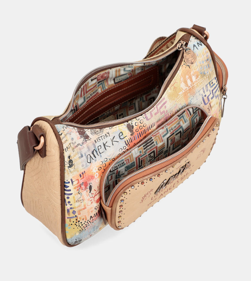 Tribe crossbody bag with mini wallet