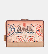 Tribe medium ethnic print RFID wallet