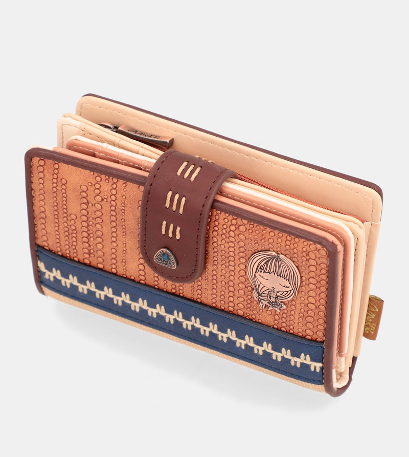 Tribe medium ethnic print RFID wallet