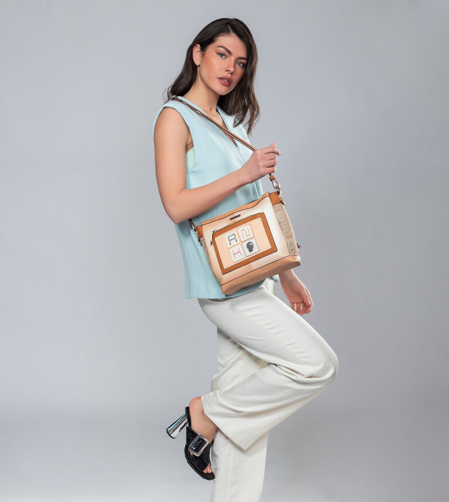 Magic Souls crossbody bag with 3 compartments