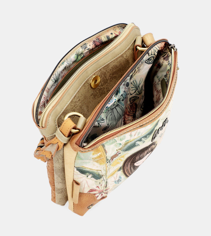 Amazonia crossbody bag with 3 compartments