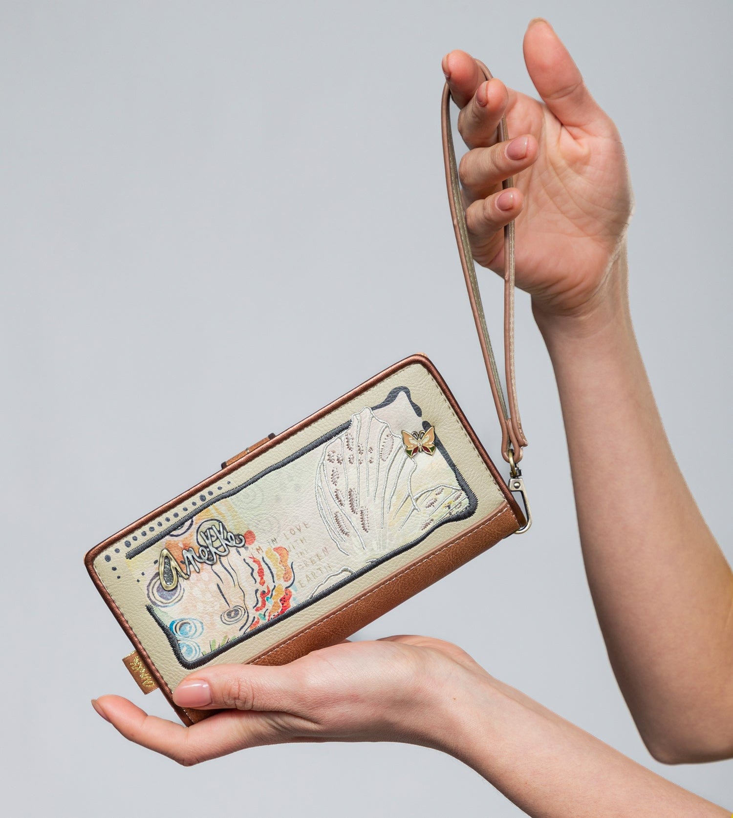 Butterfly large RFID wallet
