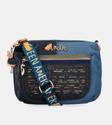 Nature Pachamama flexible navy blue crossbody bag