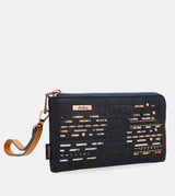 Navy blue RFID wallet Nature Pachamama