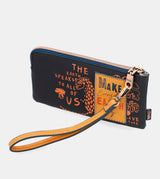 Navy blue RFID wallet Nature Pachamama