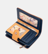 Nature Pachamama medium RFID wallet navy blue