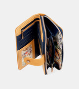 Nature Pachamama navy blue large RFID wallet