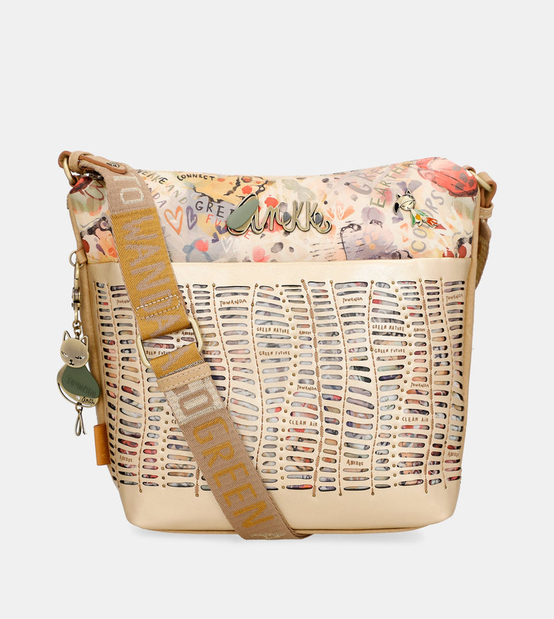 Nature Pachamama golden crossbody bag