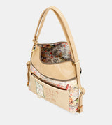 Nature Pachamama convertible golden bag into a rucksack