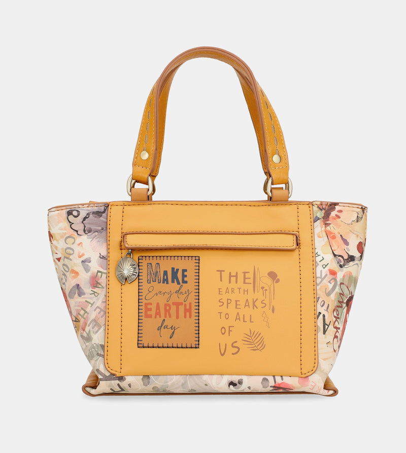 Nature Pachamama ochre tote bag