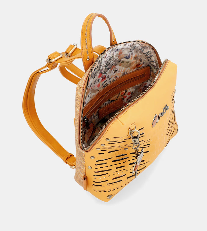 Nature Pachamama ochre backpack