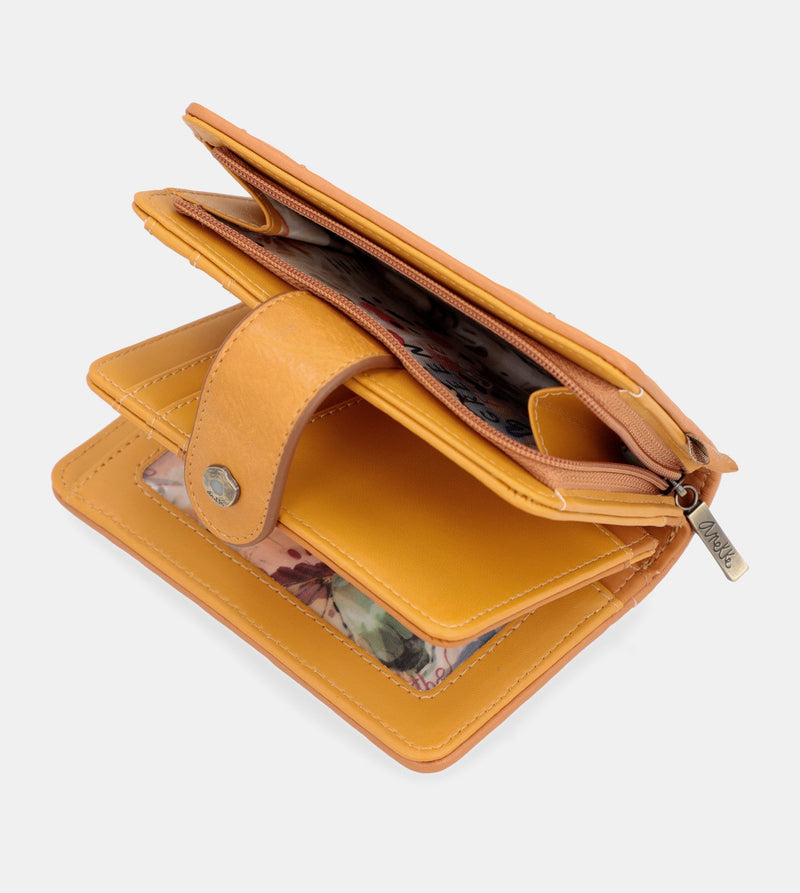 Nature Pachamama medium RFID wallet ochre ocher