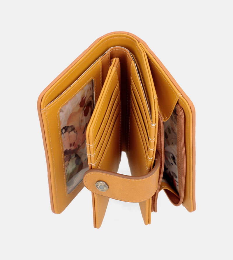 Nature Pachamama medium RFID wallet ochre ocher