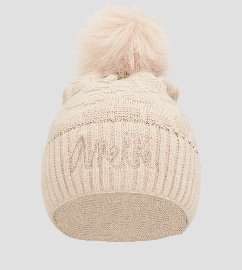 Beige Shodō Knit Hat