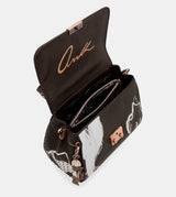 Nature Shodō brown flap bag