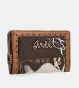 Nature Shodō brown flexible RFID wallet