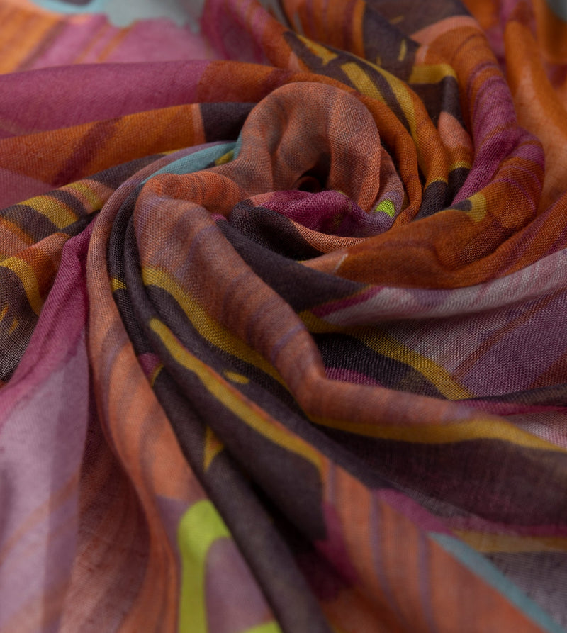 Contemporary violet scarf