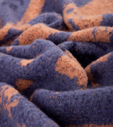 Blue and terracotta Contemporary scarf.