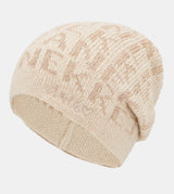 Beige Contemporary Wool Hat