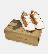 Peace & Love brown sneakers