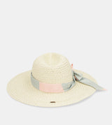 Ecru raffia hat