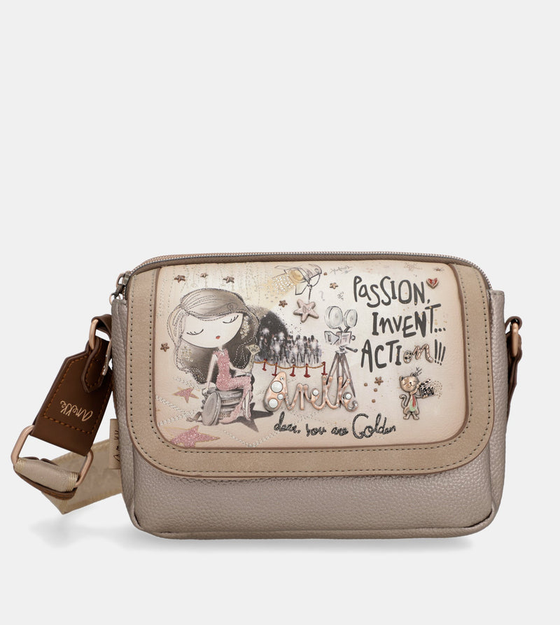 Hollywood crossbody bag with flap