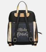 Studio navy blue backpack for leisure use