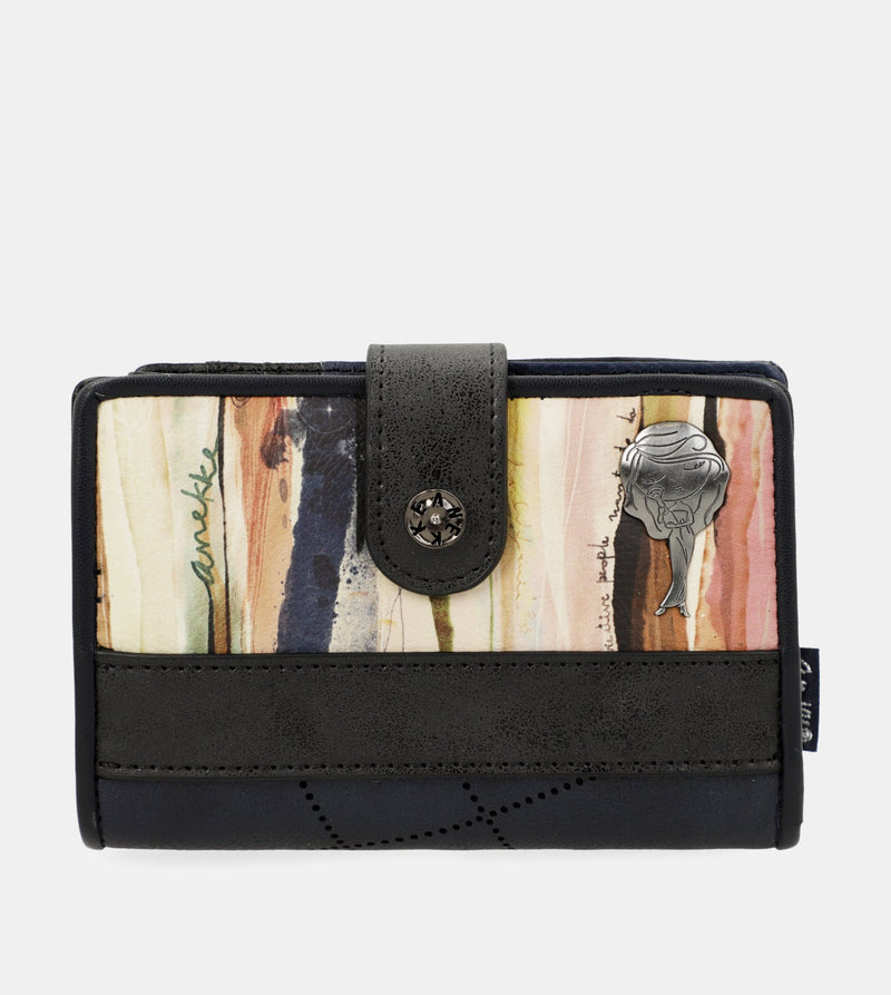 Studio navy blue small RFID wallet