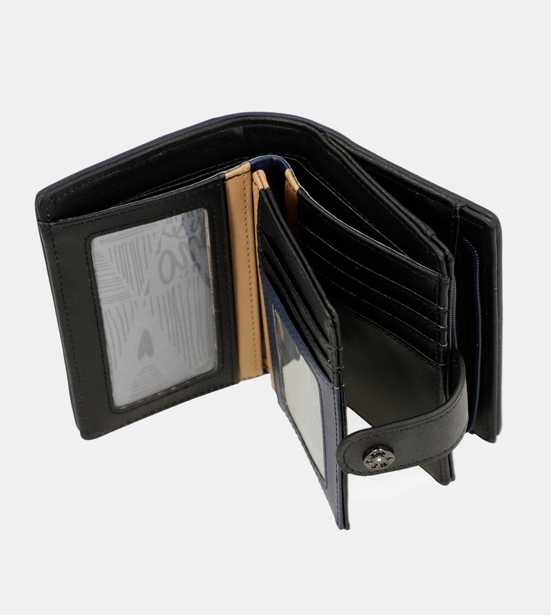 Studio navy blue small RFID wallet