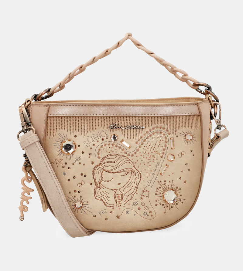 Studio nude oval crossbody bag