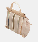 Studio nude backpack with flap