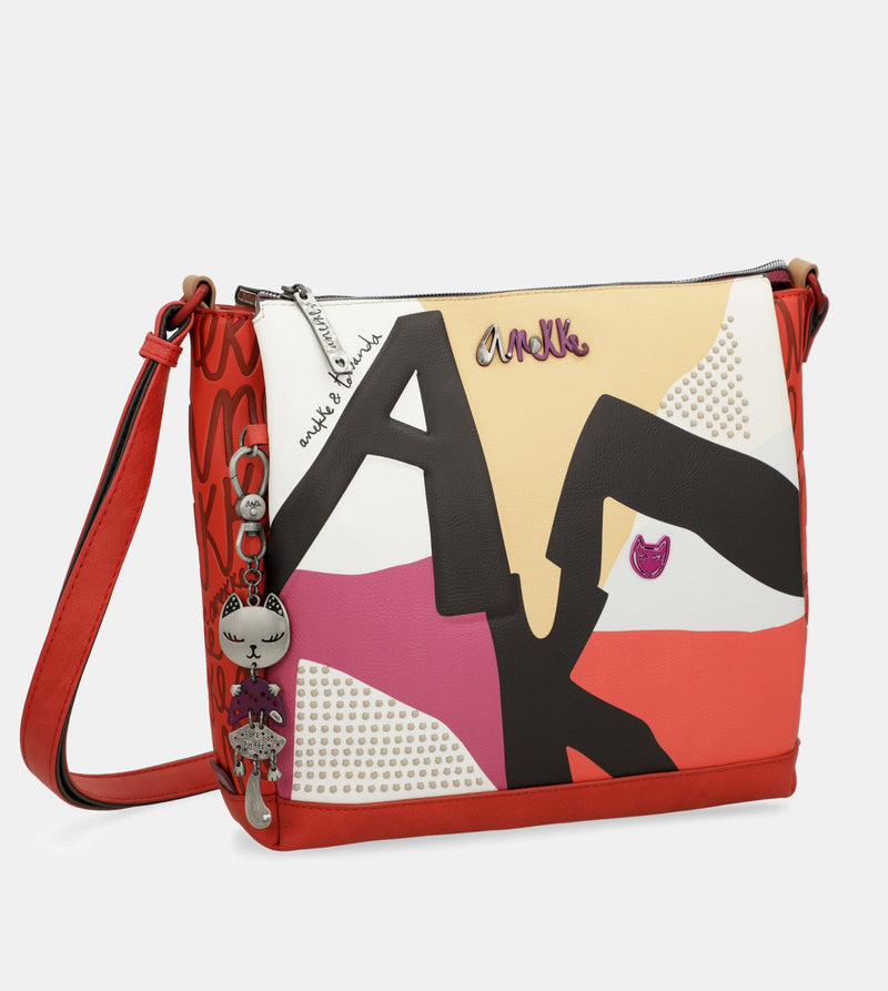 Fashion 3-compartment crossbody bag