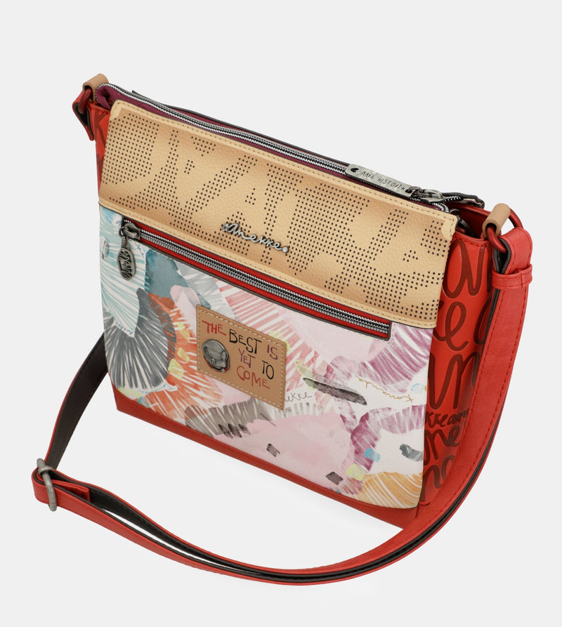 Fashion 3-compartment crossbody bag