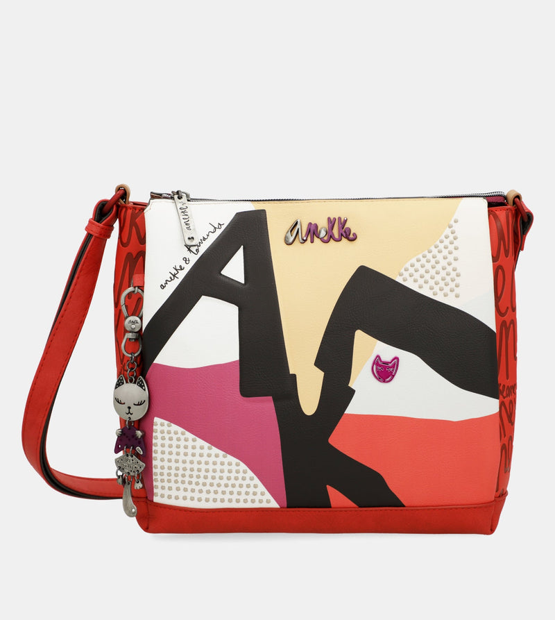 Fashion 3-compartment crossbody bag